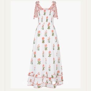 Pink City Prints Puglia Agapanthus Ellie Dress Size XS